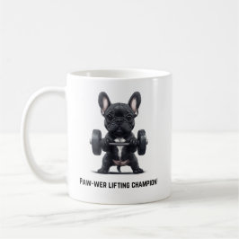 Caneca De Café Frenchie Paw-wer Lifter Mug