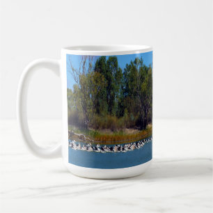 Caneca De Café Frenesi de Pesca de Pelicano,