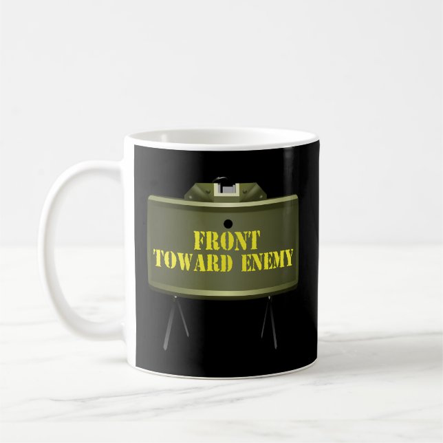 Caneca De Café Frente em direção ao inimigo Militares Claymore Mi (Esquerda)
