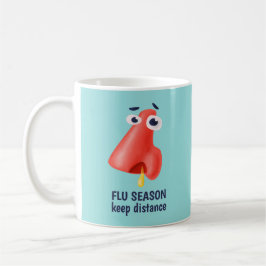 Caneca De Café Frequência Humor De Saúde Do Nariz Com A Distância
