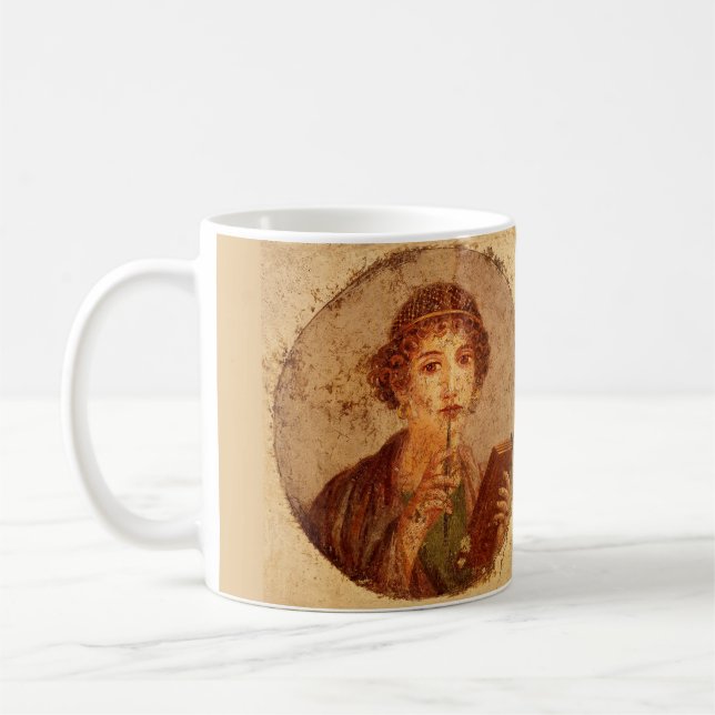 Caneca De Café Fresco de Sappho em Pompeia (Esquerda)