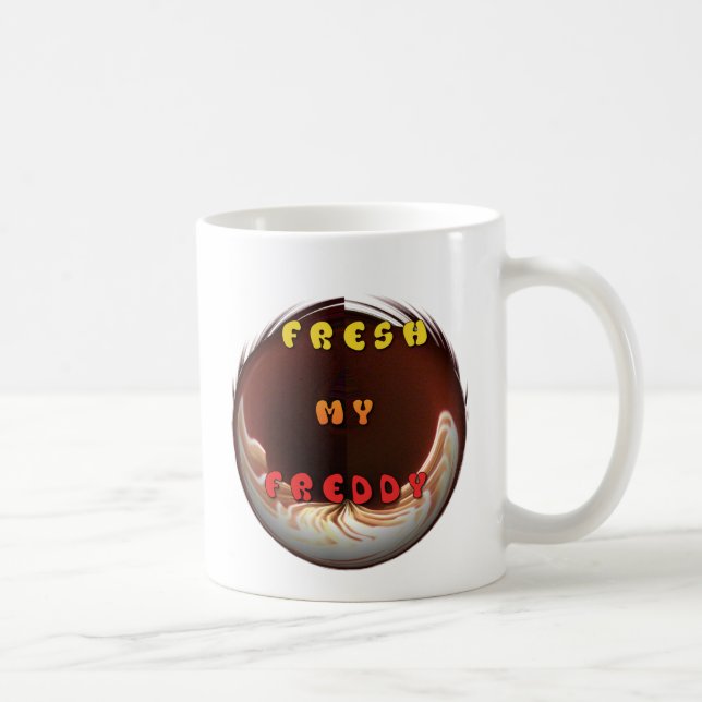 Caneca De Café Fresco meu Freddy Art Impressão (Direita)