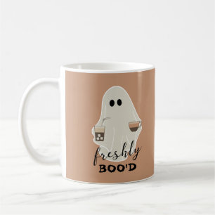 Caneca De Café Freshly Boo Castanhos-Fantasmas-Fantasmas-Cuecas