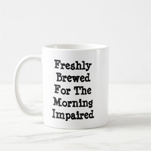 Caneca De Café Freshly Breed Para A Manhã Imparada