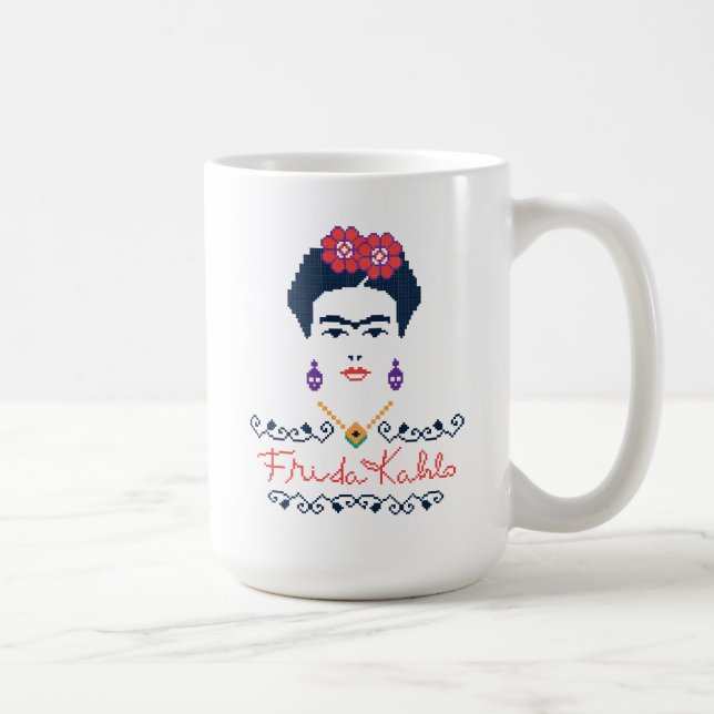 Caneca De Café Frida Kahlo | Viva México (Direita)