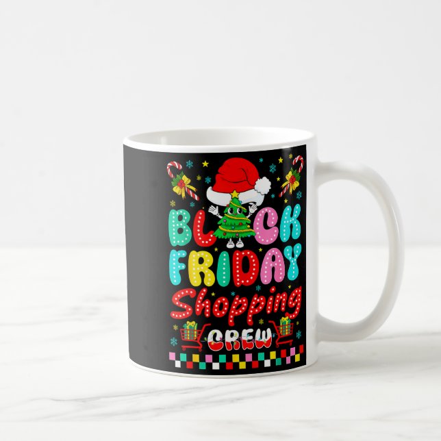 Caneca De Café Friday Shopng Crew Christmas Lights Black Shopng F (Direita)