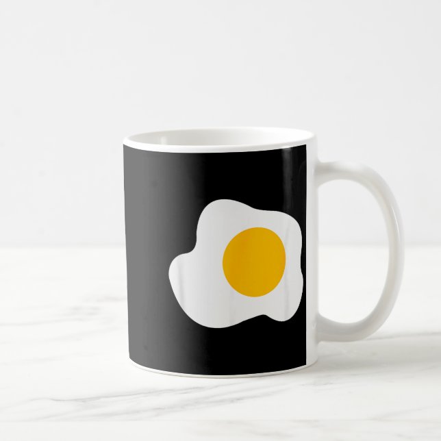 Caneca De Café Fried Egg Graphic Funny Breakfast Eggs Lover  (Direita)