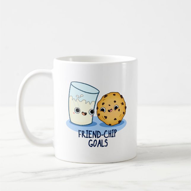 Caneca De Café Friend Chip Mete Cookies Engraçados No Leite (Esquerda)