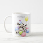 Caneca De Café Friend forever mug<br><div class="desc">Two cute dogs cuddling together with balloons,  this is perfect for birthday present for the best friend.</div>