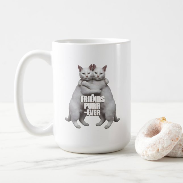 Caneca De Café Friends Purr-Ever (Com Donut)
