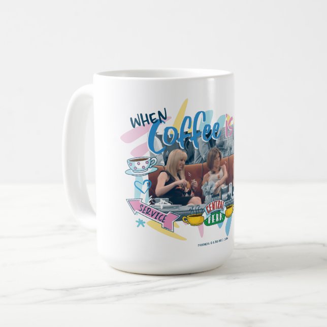 Caneca De Café FRIENDS™ | Quando o Café é Vida (Frente Esquerda)
