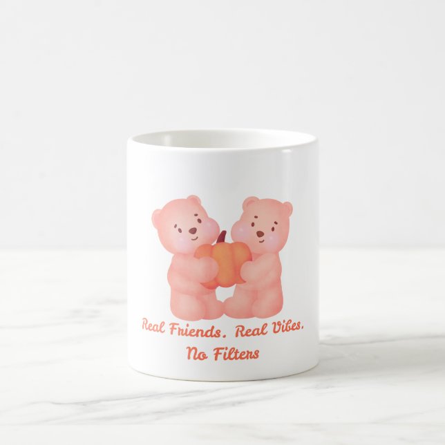 CANECA DE CAFÉ FRIENDSHIP DAY BEST FRIEND, FUNNY BEARS FRIENDS (Centro)