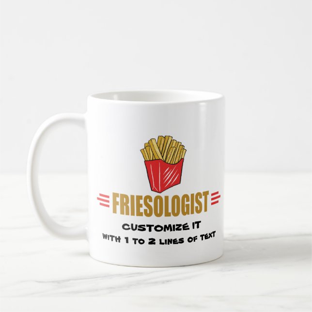 Caneca De Café Fries franceses engraçados (Esquerda)