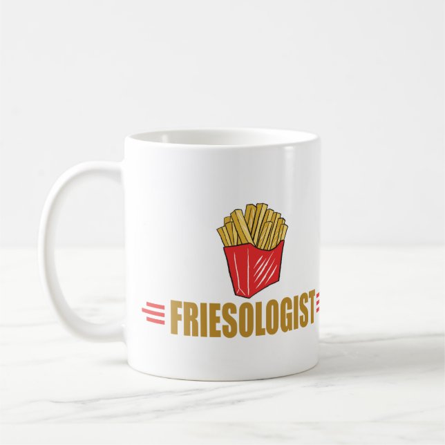 Caneca De Café Fries franceses engraçados (Esquerda)