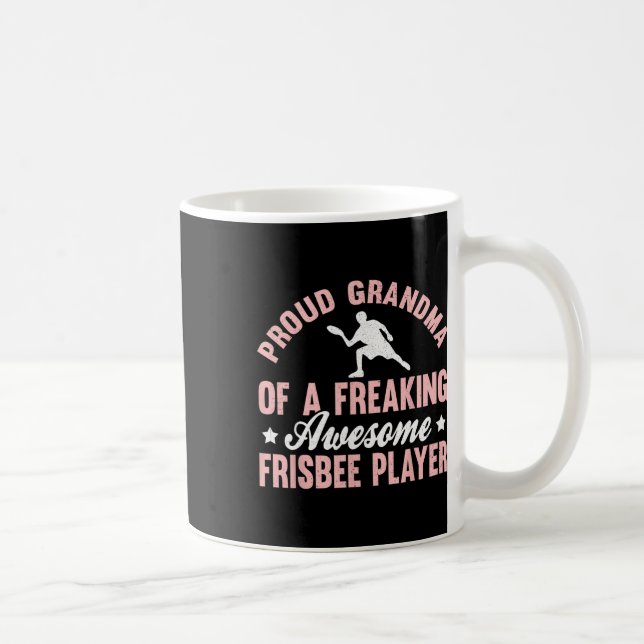 Caneca De Café Frisbee Player Ultimate Frisbee Disc Golf Grandma  (Direita)