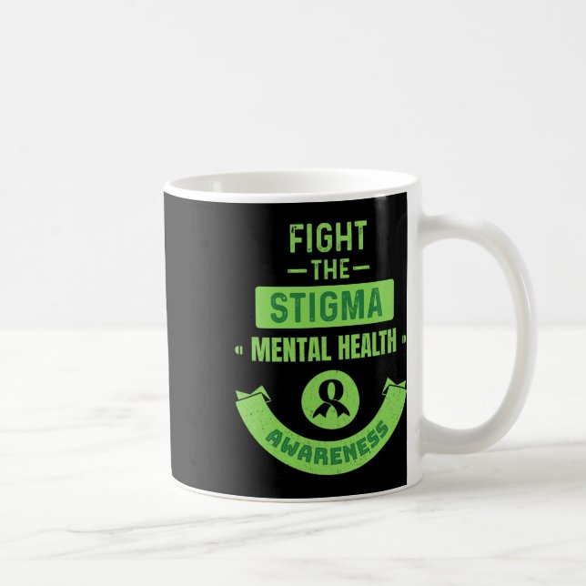 Caneca De Café Friso Saúde Mental Conscientes da Saúde Mental (Direita)