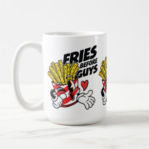 Caneca De Café Fritas Antes de Caras – Batata Frita de Desenho An