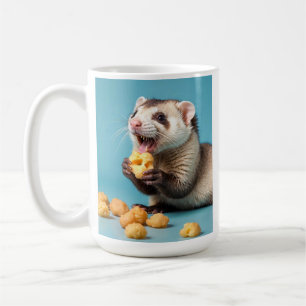 Caneca De Café Fritas de queijo que comem ferret