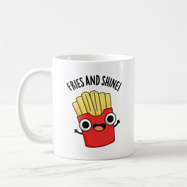 Caneca De Café Fritas E Brilhe Piadas Engraçadas De Comida  (Esquerda)