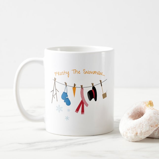 Caneca De Café Frosty, o boneco de neve (Com Donut)