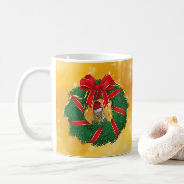 Caneca De Café Frota de Natal de Chips Bonitos (Com Donut)