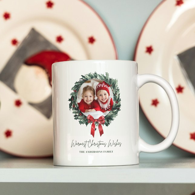 Caneca De Café Frota de Natal Personalizada com Foto e Nome (Criador carregado)