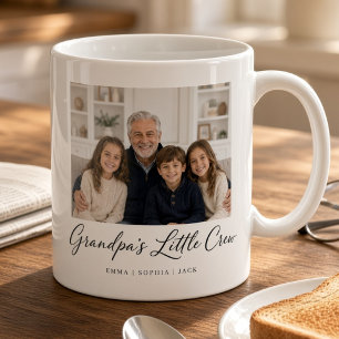 Caneca De Café Frota do Vovô Foto Personalizada dos Netos