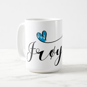 Caneca De Café Frøya Flag Heart, Trøndelag, Noruega