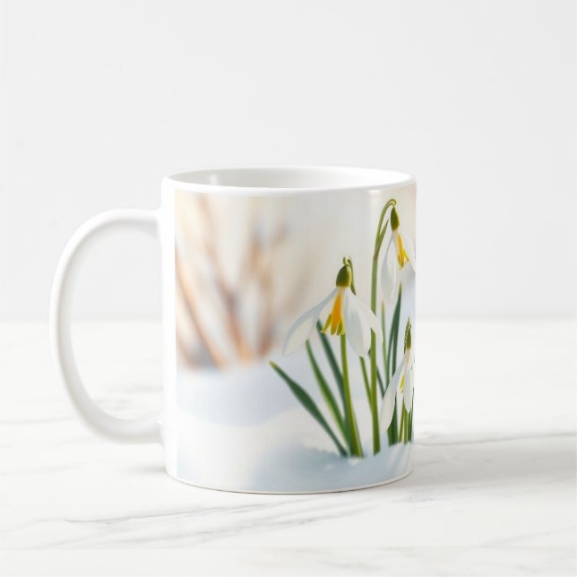 Caneca De Café Frühlingserwachen Tasse Schneeglöckchen Krokusse (Esquerda)