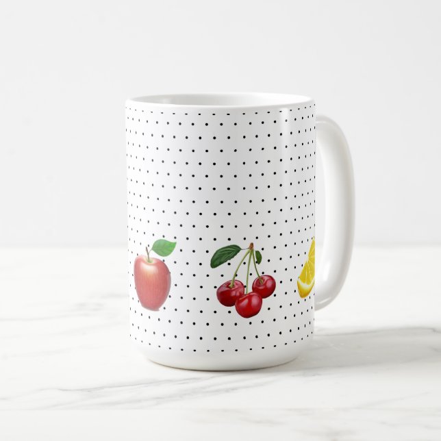 Caneca De Café Fruta (Frente Esquerda)