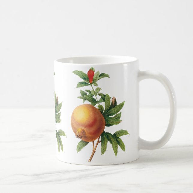 Caneca De Café Fruta Alimentícia Antiga, Romã por Redoute (Direita)