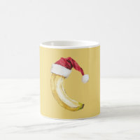 Fruta Amarela Banana Chapéu de Papai Noel