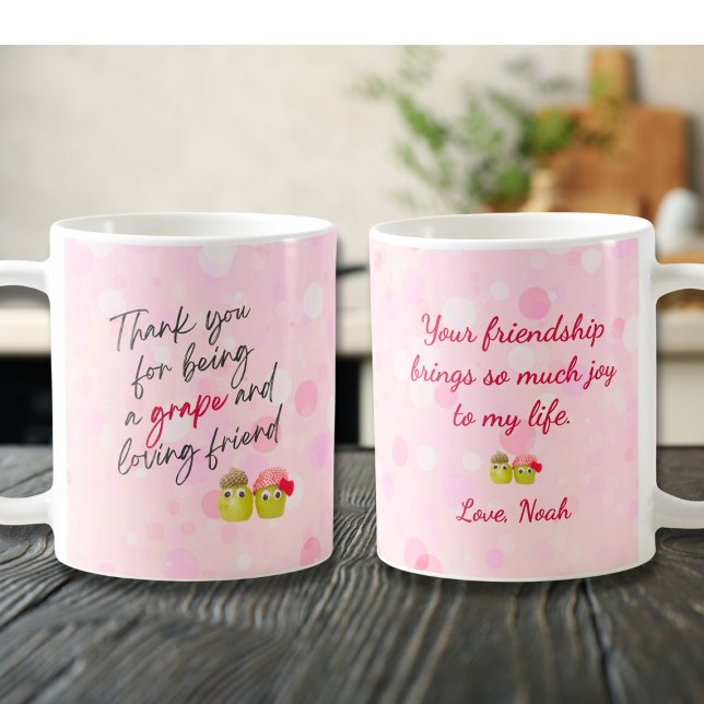 Caneca De Café Fruta Bonita Namorados Mug Amizade Pokeh Para Ela (Criador carregado)