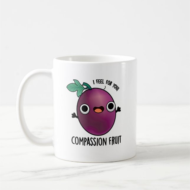 Caneca De Café Fruta de Compaixão Engraçado Fruta de Paixão (Esquerda)