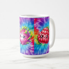 Caneca De Café Fruta de Dragão Feliz Tie-Dye