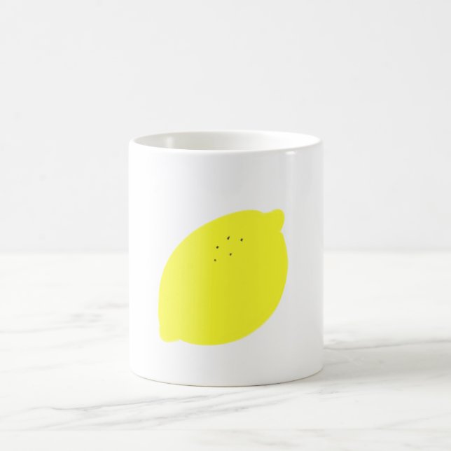 Caneca De Café Fruta de Limão Amarelo Simples (Centro)