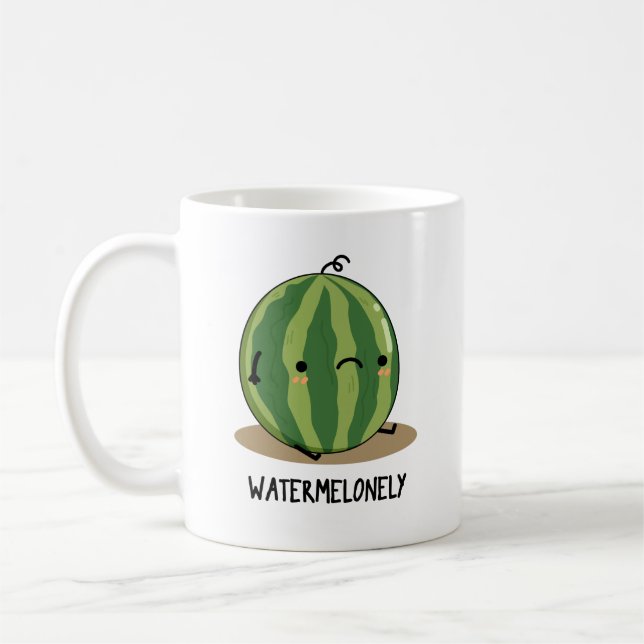 Caneca De Café Fruta de Melancia Engraçada com Água (Esquerda)