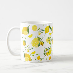 Caneca De Café FRUTA DE VERÃO DO CICLO TROPÓPICO LÍNGULOS de lara