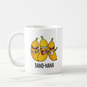 Caneca De Café Fruta Engraçado da banda Banana Pun