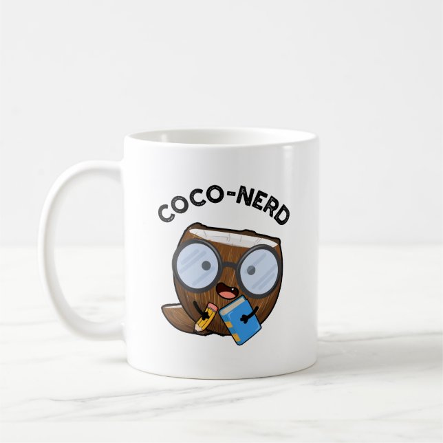 Caneca De Café Fruta Engraçado nerd Coquinho do Coco (Esquerda)