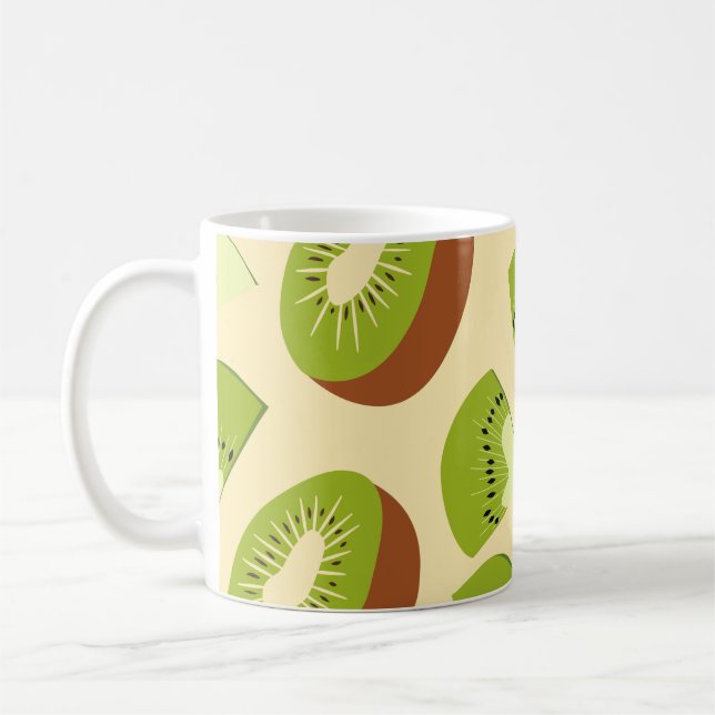 Caneca De Café fruta Kiwi  (Esquerda)