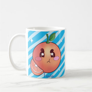 Caneca De Café Fruta Laranja Irritada