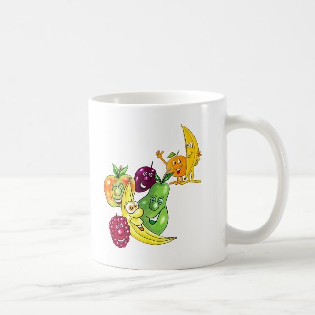 Caneca De Café Fruta nutritiva saudável (Direita)