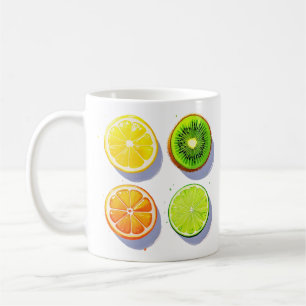 Caneca De Café Fruta Slices Pop