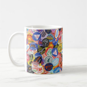 Caneca De Café Fruta Sticker Montage Pattern Mug