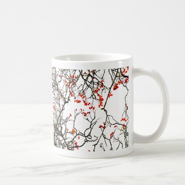 Caneca De Café Frutas ruivas ou amoras de cinzas (Direita)