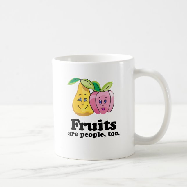 Caneca De Café Frutas também são pessoas (Direita)