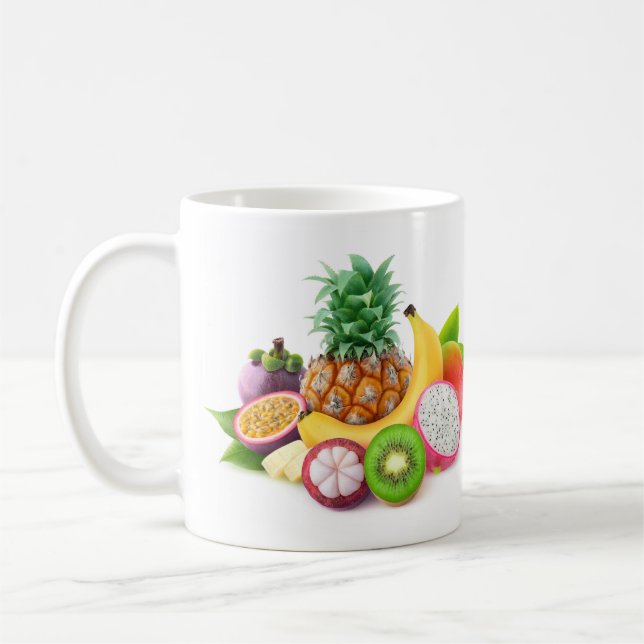 Caneca De Café Frutas tropicais (Esquerda)