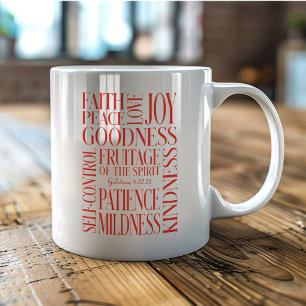 Caneca De Café Frutificação do Espírito Gálatas 5
