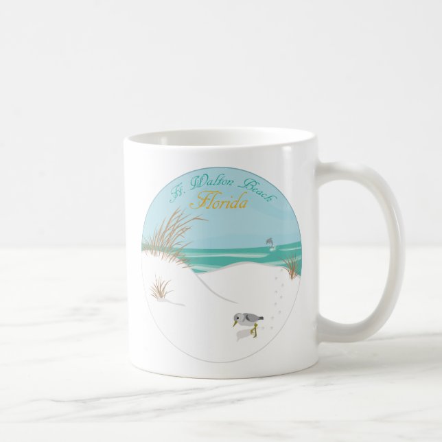 Caneca De Café Ft. Walton Beach (Florida) (Direita)